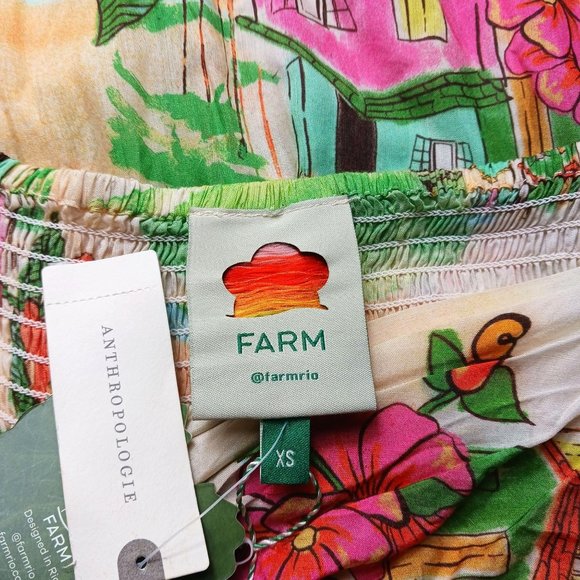 Anthropologie Farm Rio Leilani Off-The-Shoulder Midi Dress - Picture 9 of 10